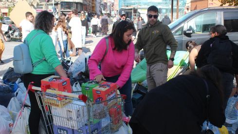 Recogida de enseres en León para los afectados por la DANA en Valencia