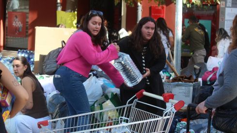 Recogida de enseres en León para los afectados por la DANA en Valencia