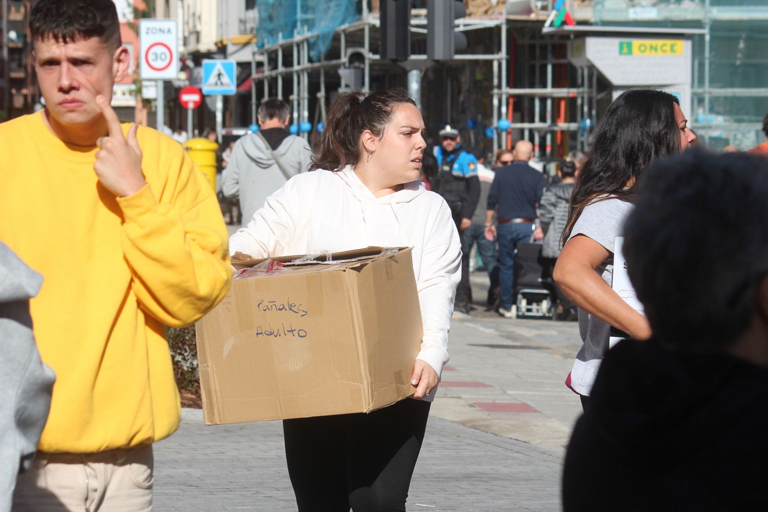 Recogida de enseres en León para los afectados por la DANA en Valencia