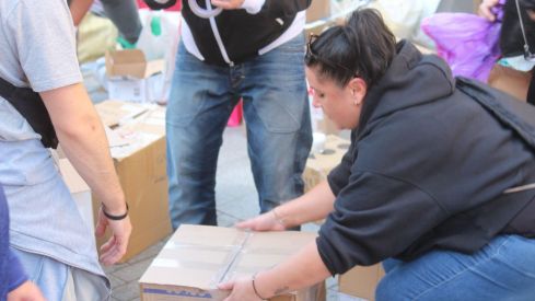 Recogida de enseres en León para los afectados por la DANA en Valencia