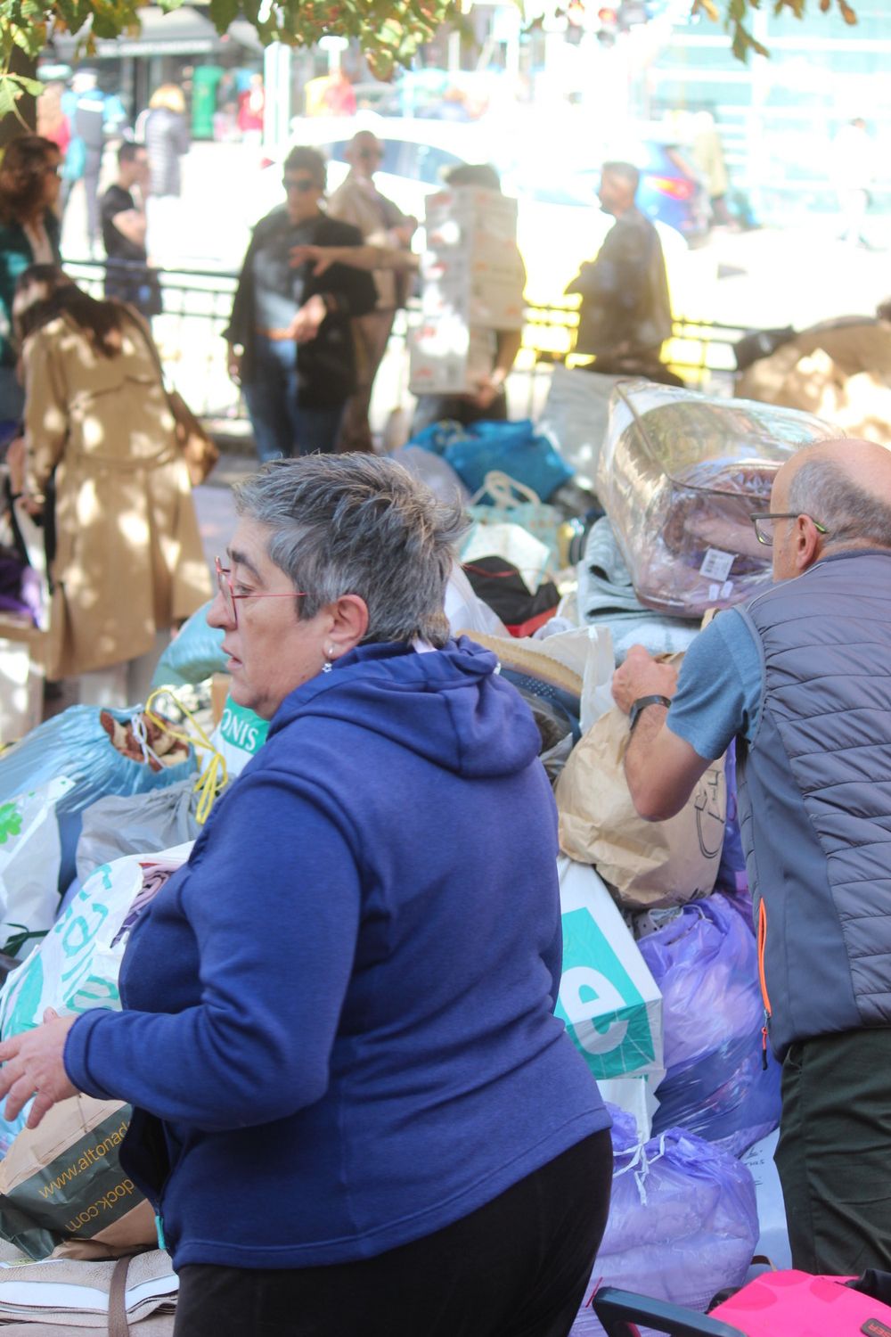 Recogida de enseres en León para los afectados por la DANA en Valencia