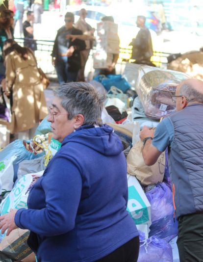 Recogida de enseres en León para los afectados por la DANA en Valencia