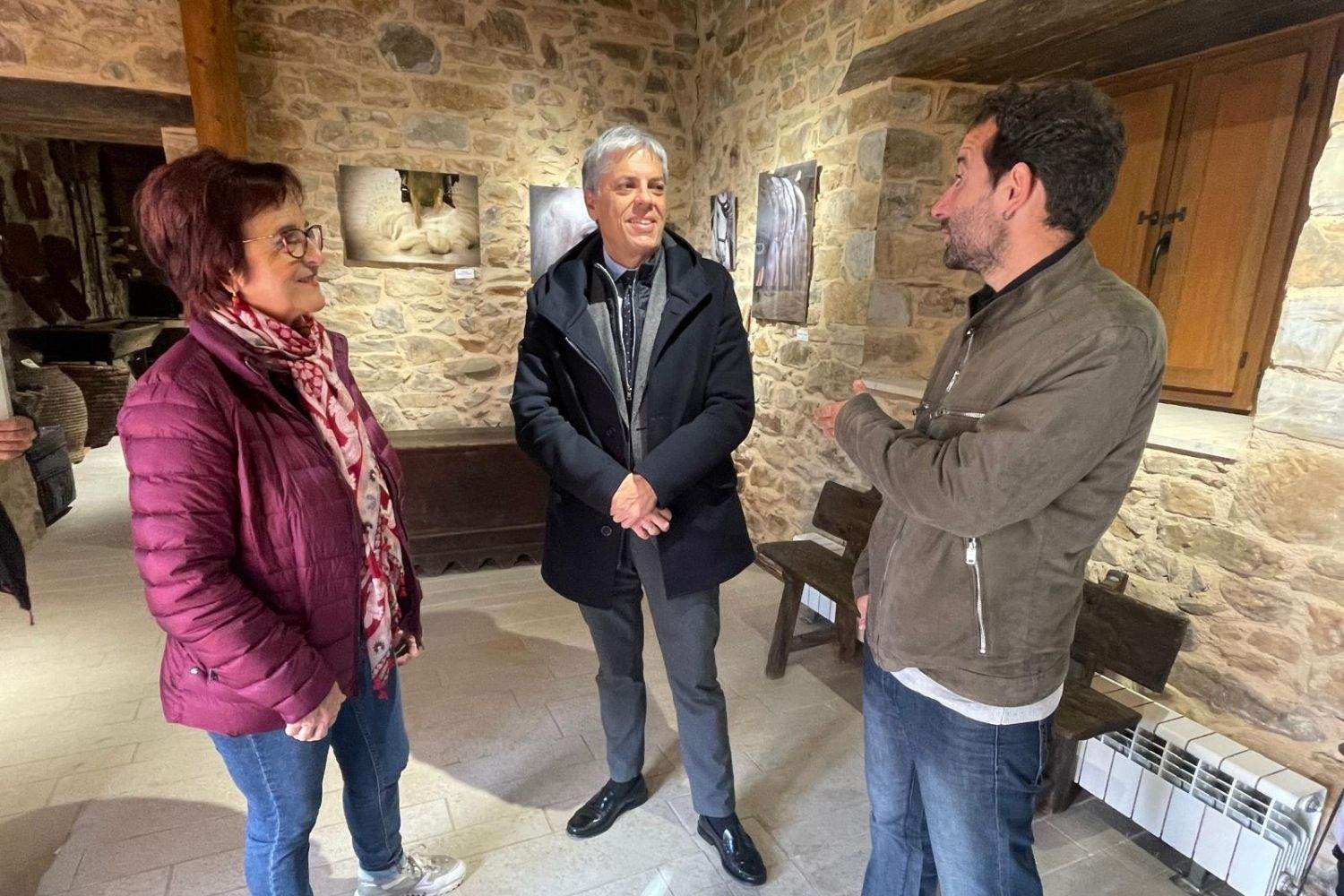 Visita del Delegado de la Junta, Eduardo Diego, al Torreón Pernía 