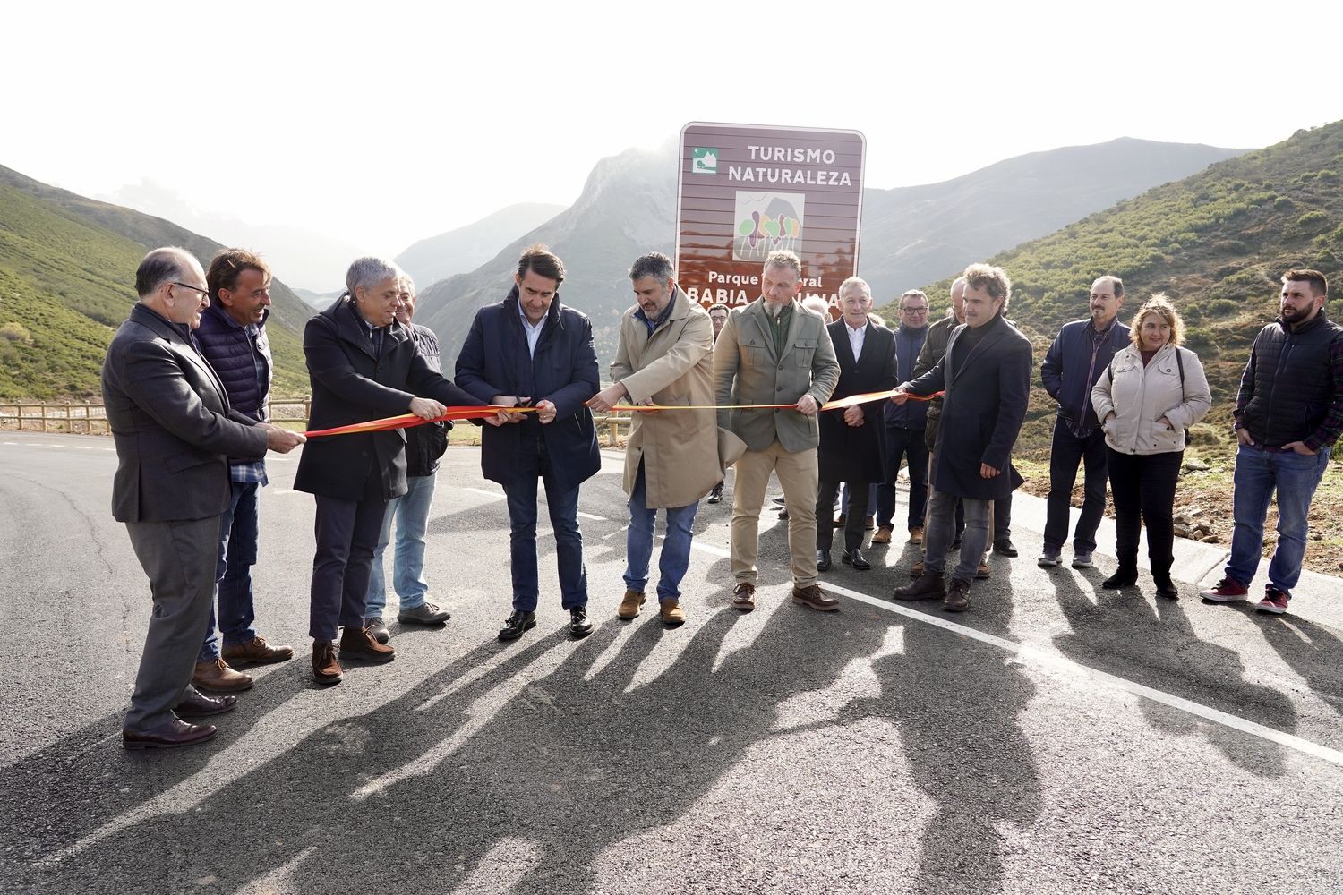 Inauguración de la carretera de La Farrapona