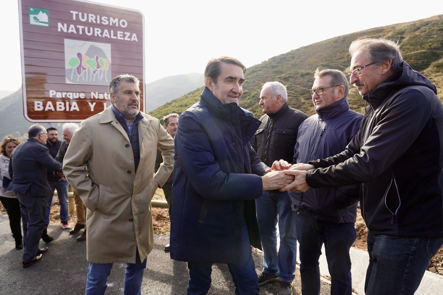 Inauguración de la carretera de La Farrapona