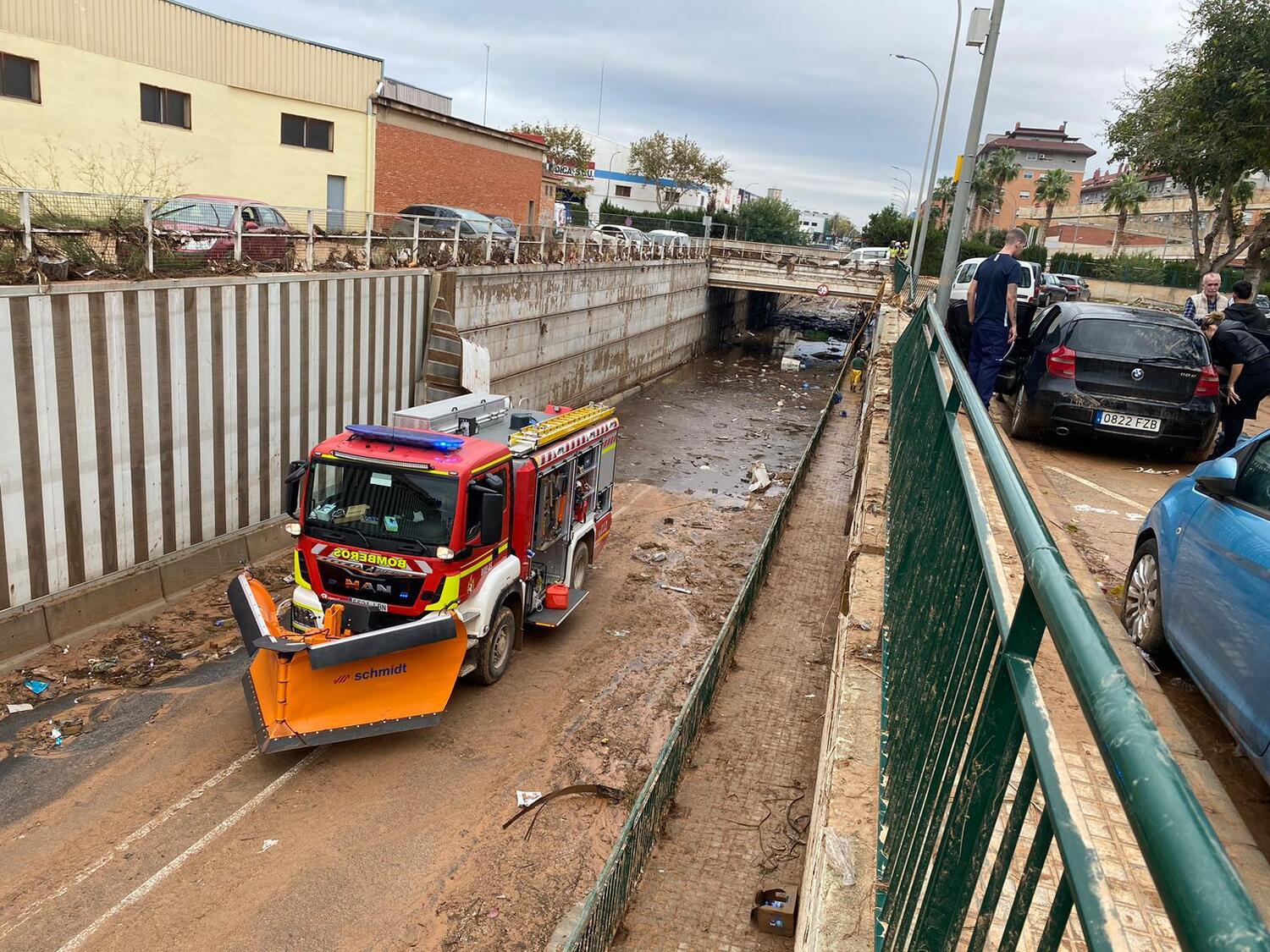 Actuacion de los Bomberos de la Diputación de León en Valencia