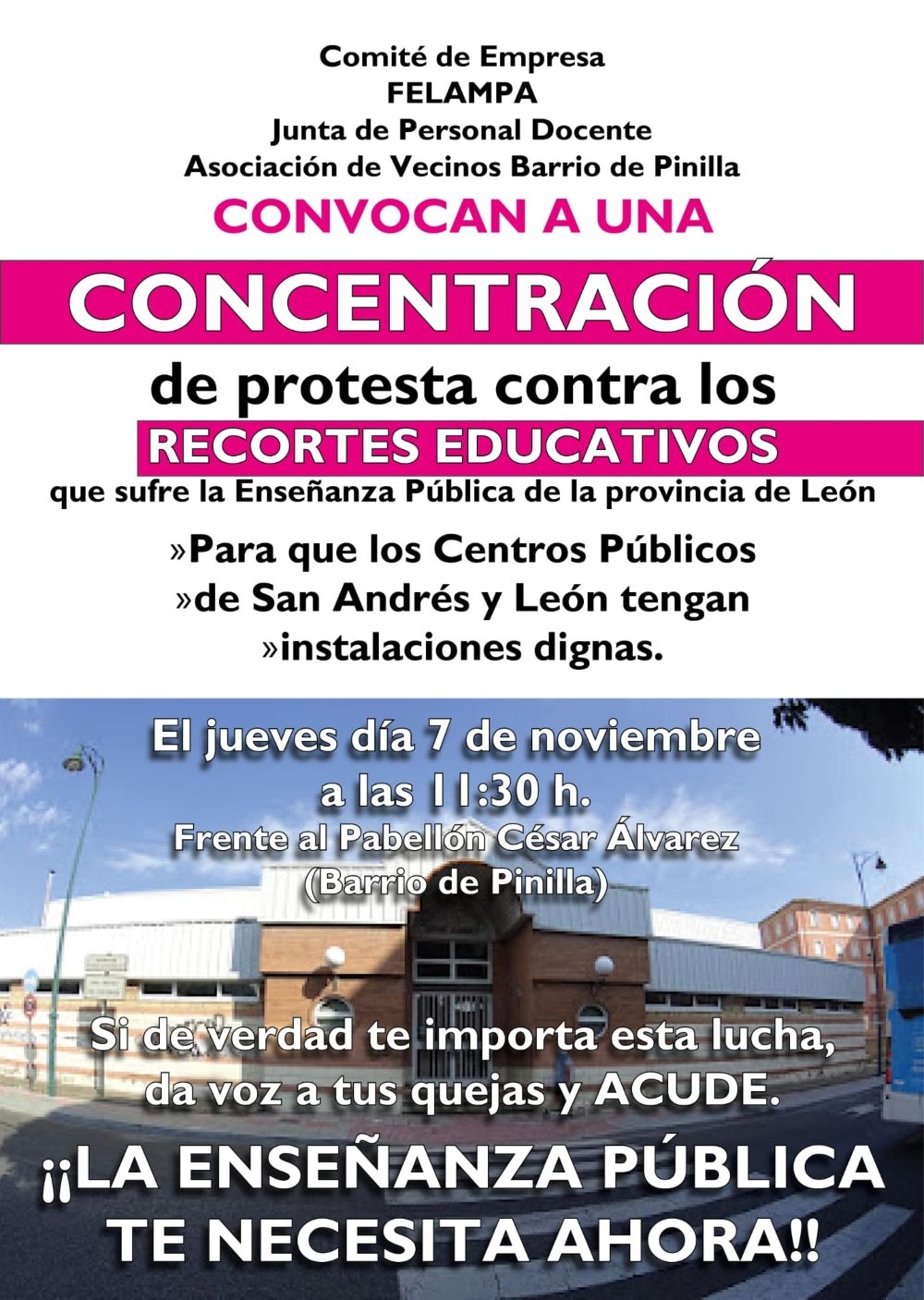 concentración educación