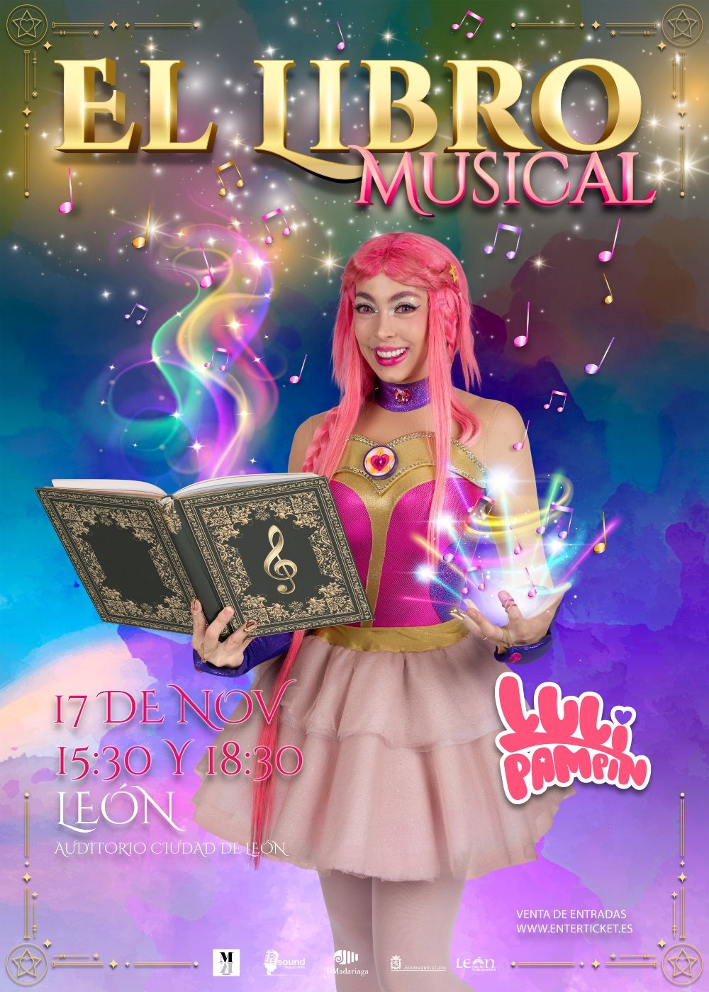 Cartel 'El libro musical' de LULI PAMPÍN en León (1)