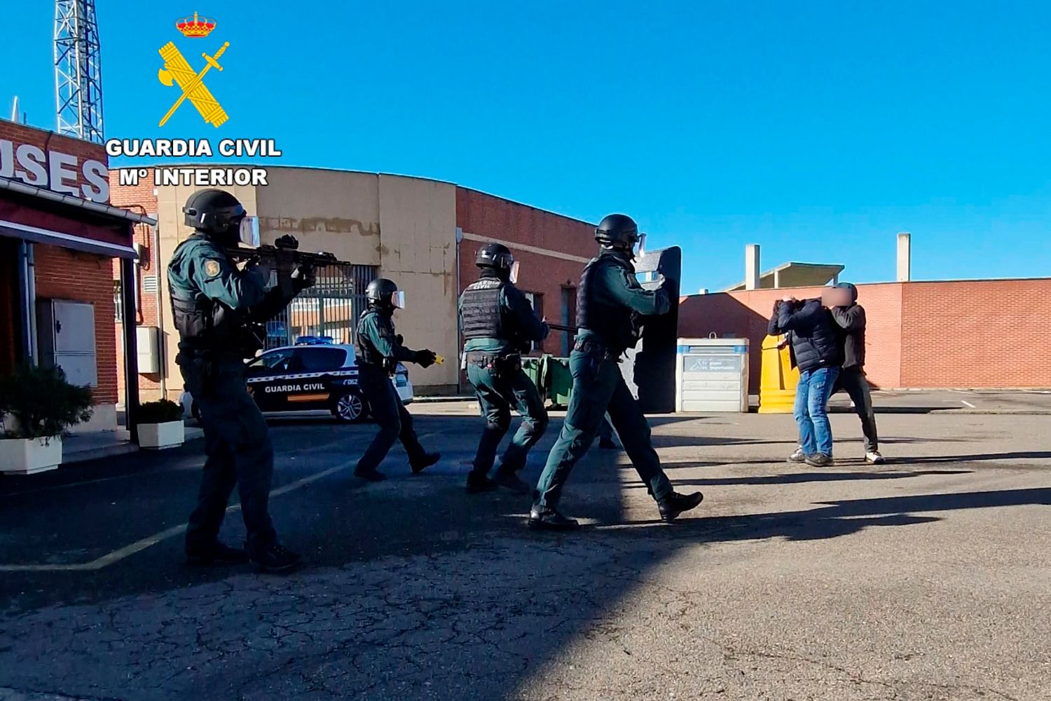 simulacro guardia civil mansilla