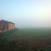 Paisaje con niebla en Tierra de Campos