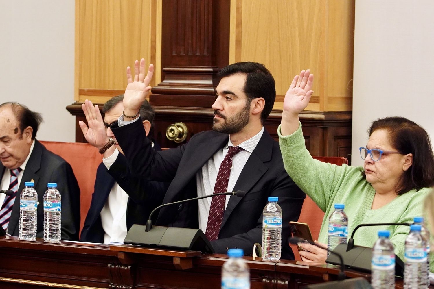 Pleno del Ayuntamiento de León en el que se aprobó el presupuesto para 2025