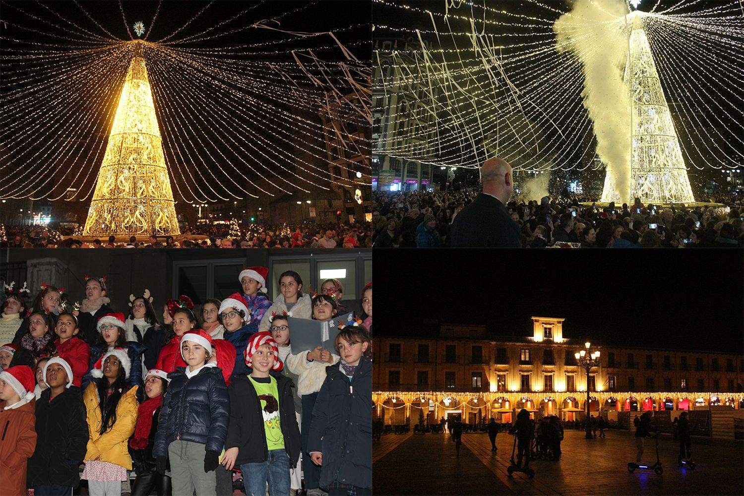 Encendido de las luces de Navidad en León Encendido de las luces de Navidad en León