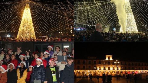 Encendido de las luces de Navidad en León Encendido de las luces de Navidad en León