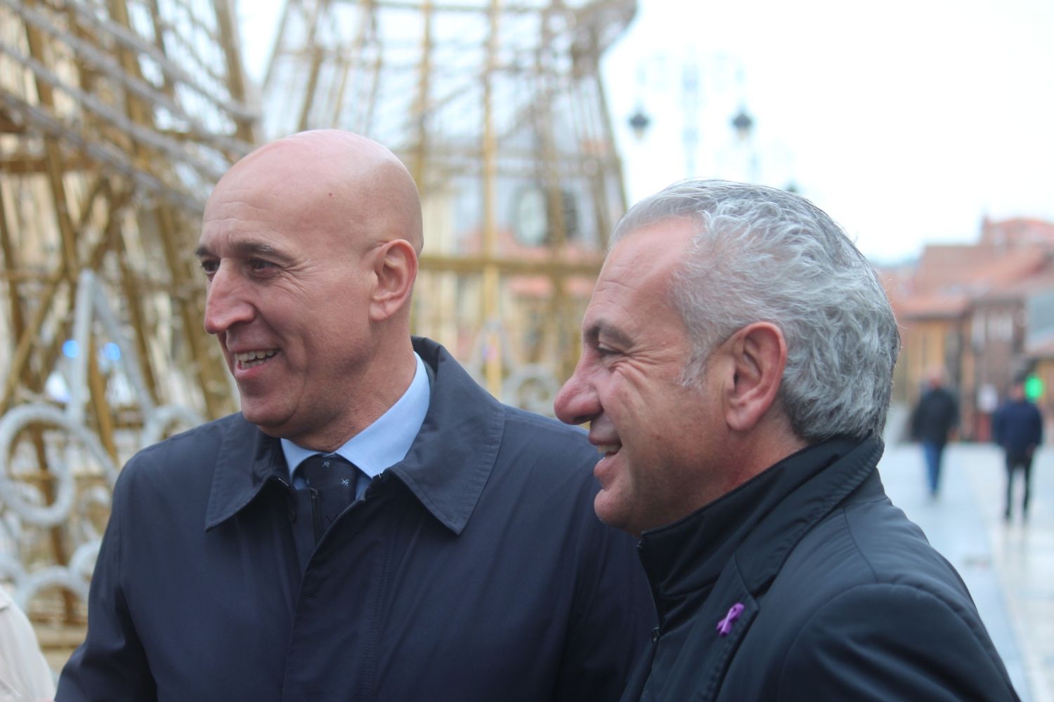 Nicanor Sen, delegado del Gobierno en CyL, y José Antonio Diez, alcalde de León