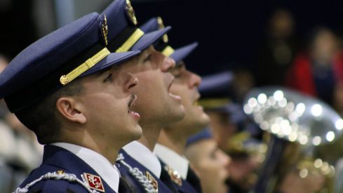 Festividad de Nuestra Señora de Loreto y jura de bandera en la Academia Básica del Aire y del Espacio de La Virgen del Camino (León) | Peio García (ICAL)