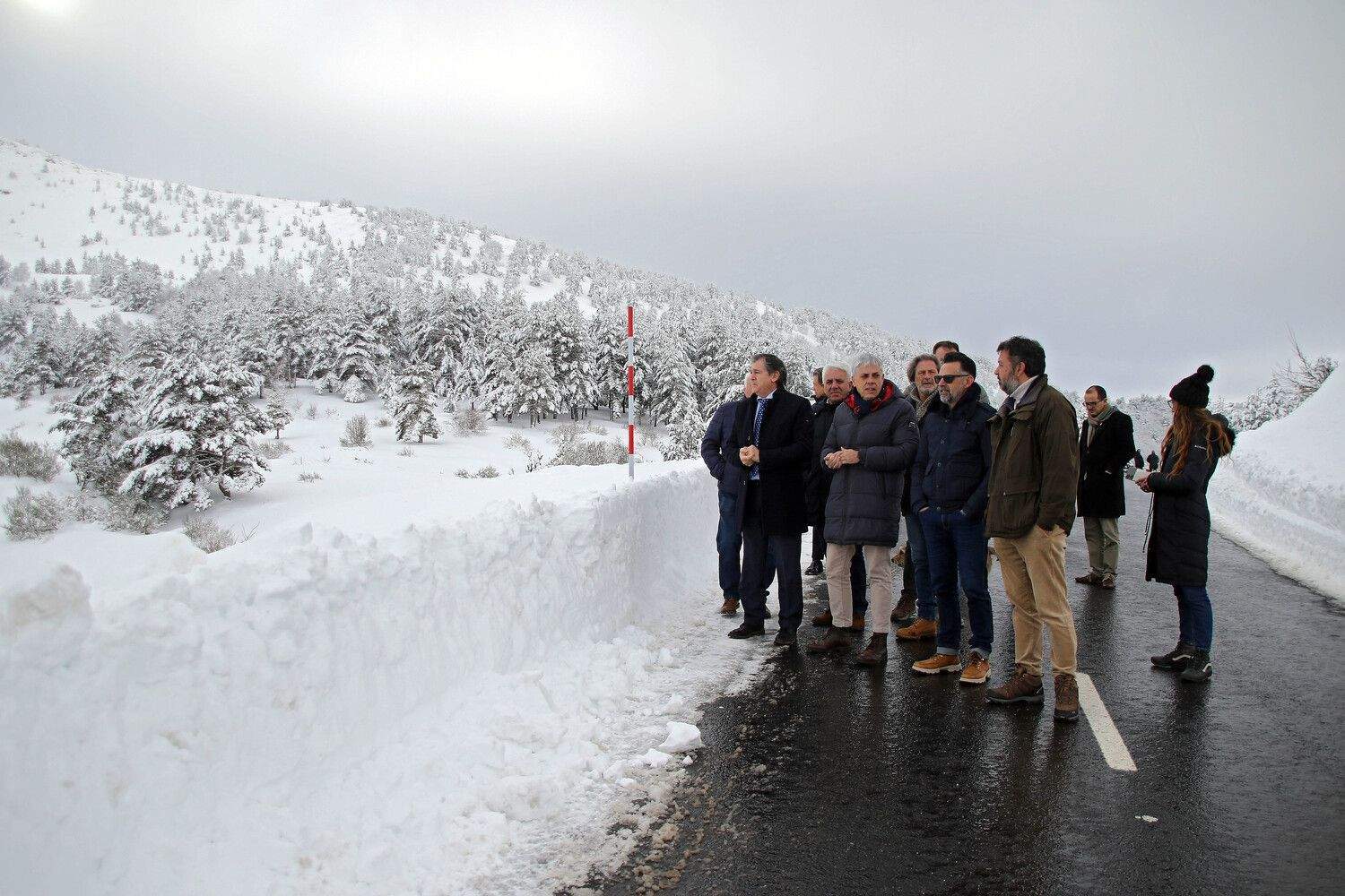 El director general de Carreteras visita las obras en la LE-333 El director general de Carreteras visita las obras en la LE-333