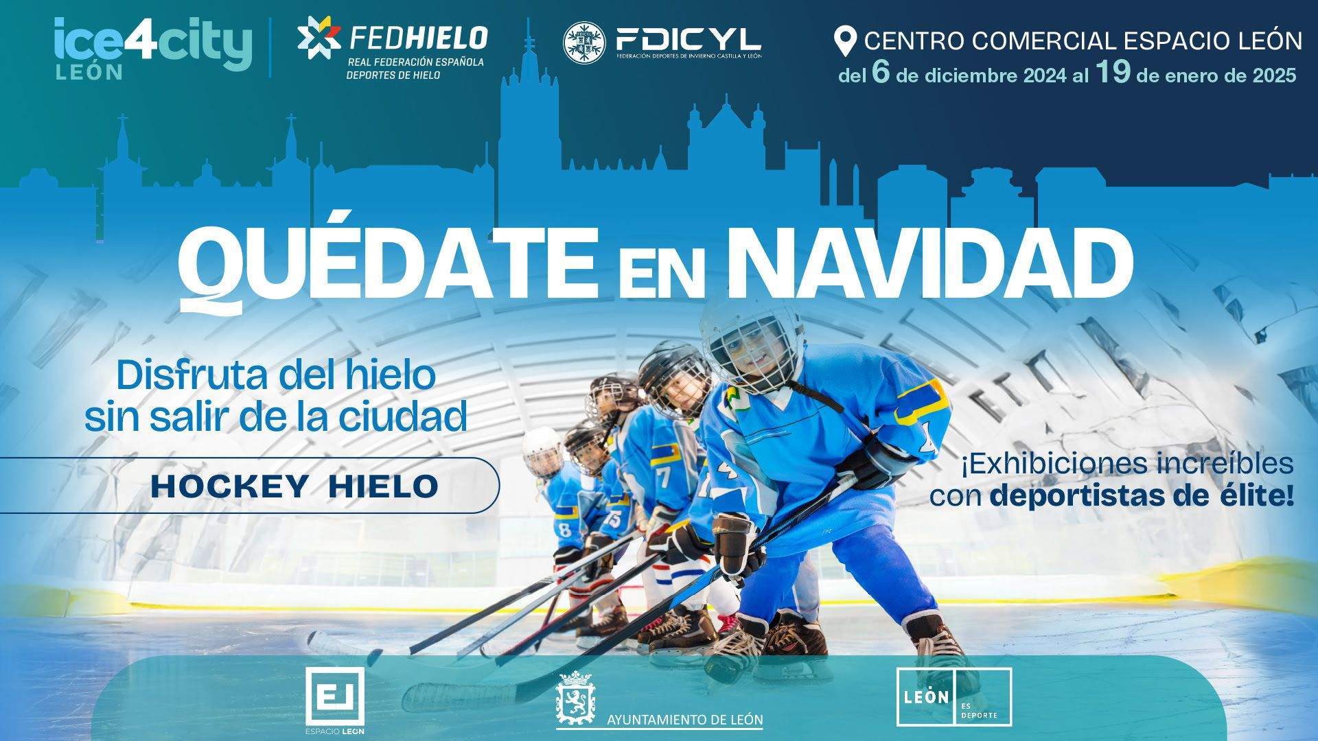 Cartel 'Quédate en Navidad'