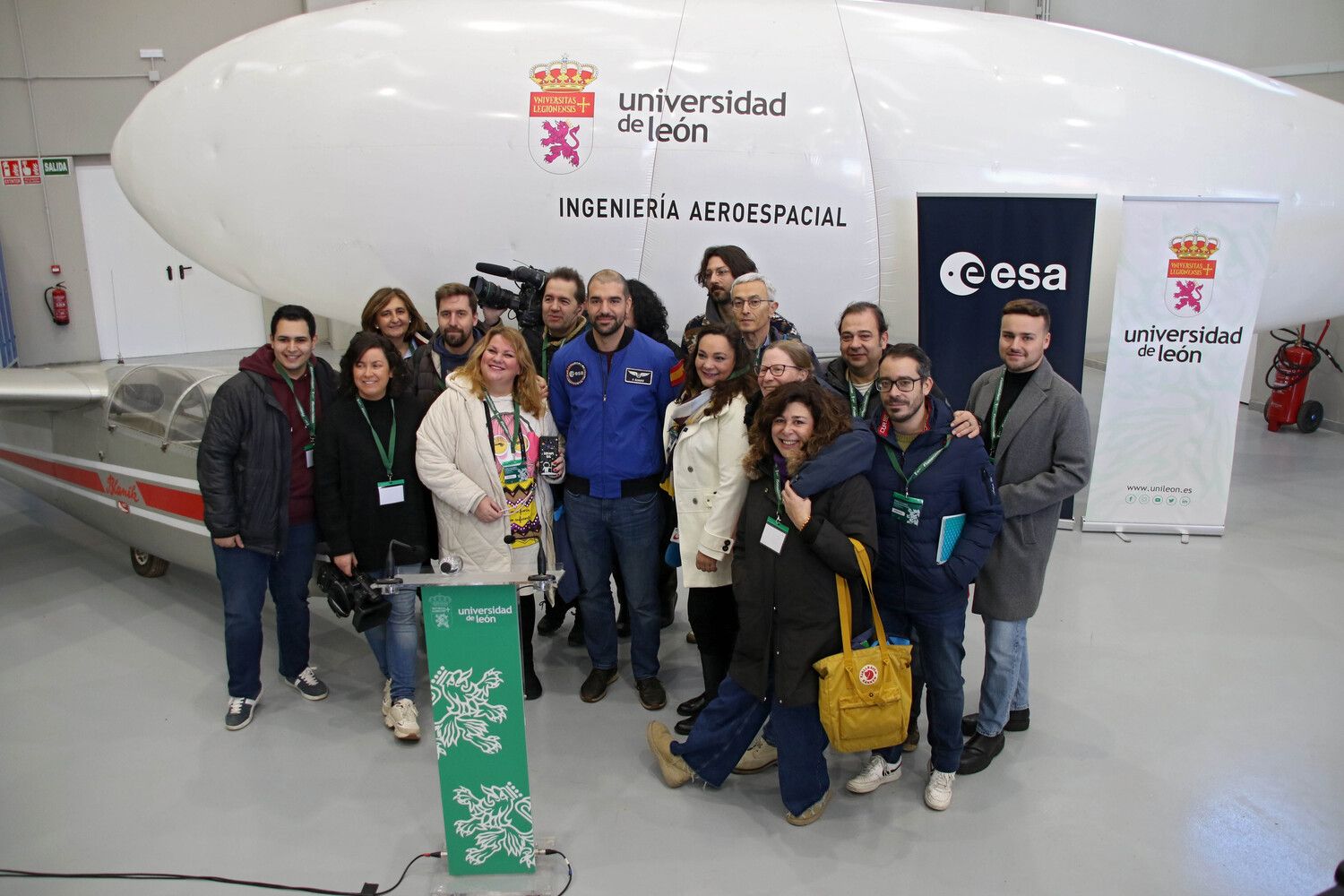 Visita del astronauta Pablo Álvarez a la Universidad de León | Peio García / ICAL