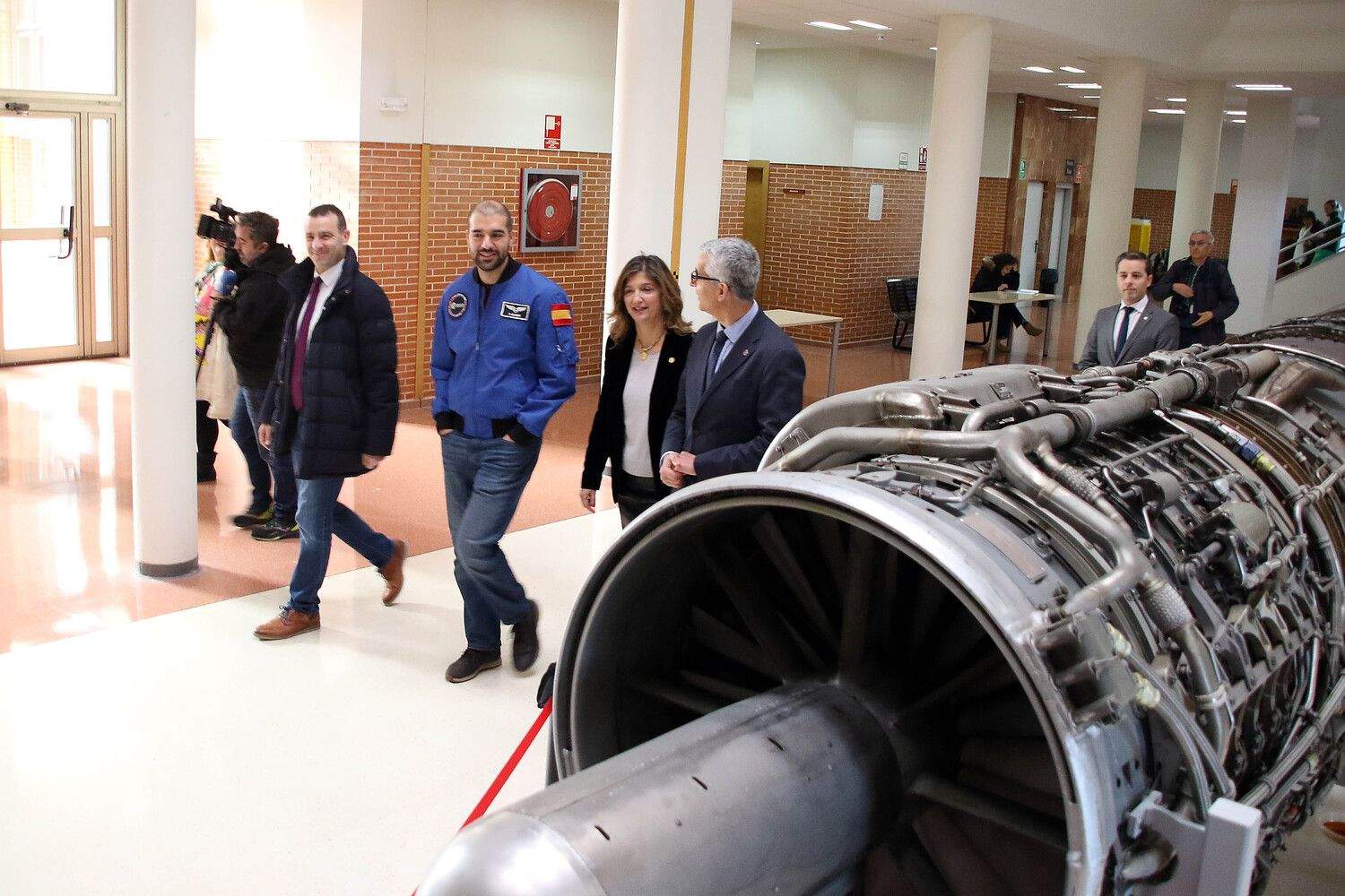 Visita del astronauta Pablo Álvarez a la Universidad de León | Peio García / ICAL