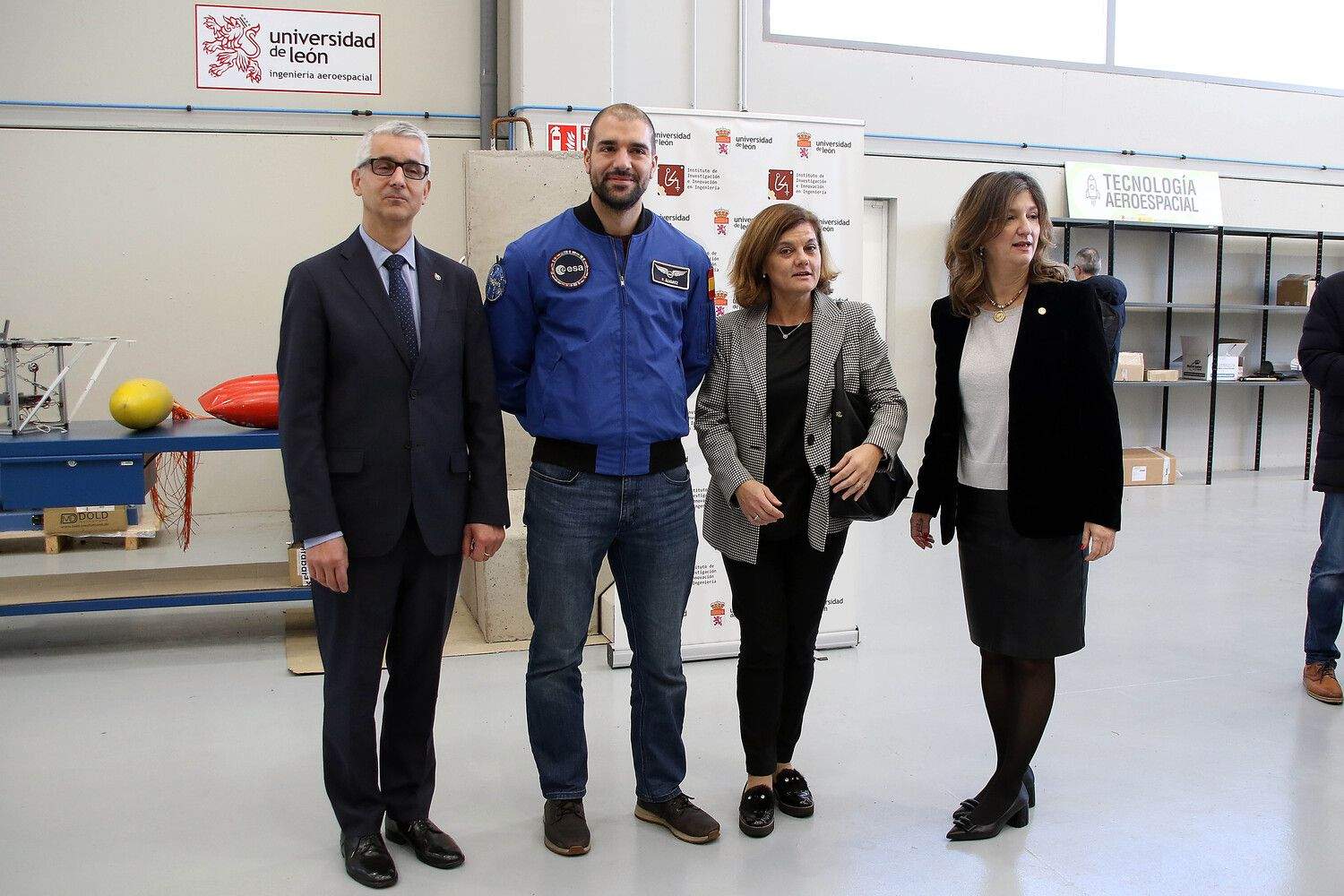 Visita del astronauta Pablo Álvarez a la Universidad de León | Peio García / ICAL