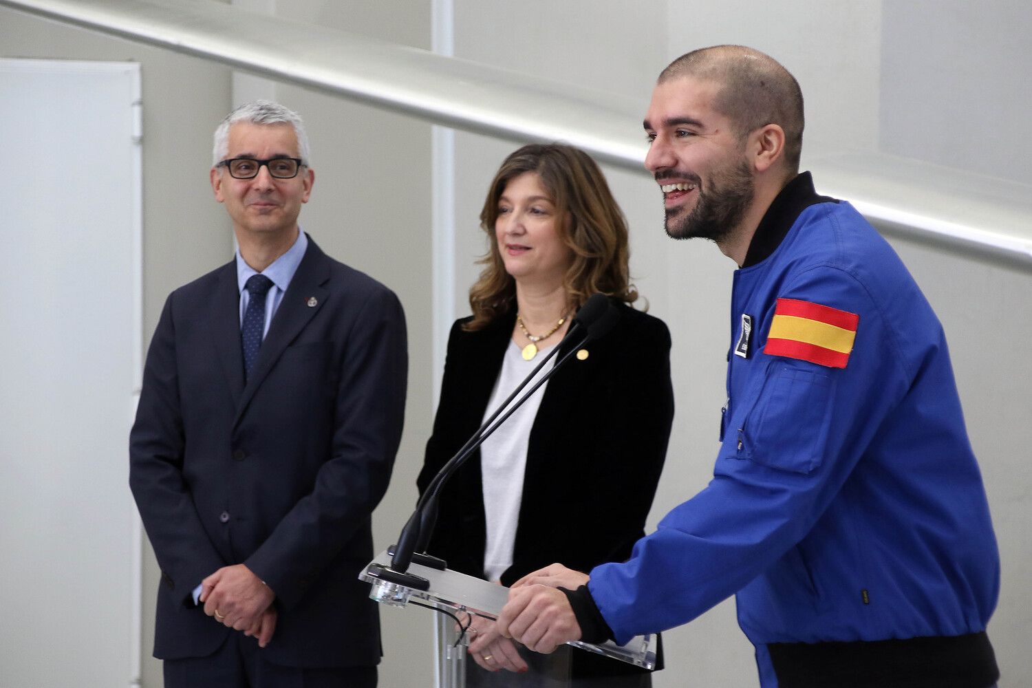 Visita del astronauta Pablo Álvarez a la Universidad de León | Peio García / ICAL
