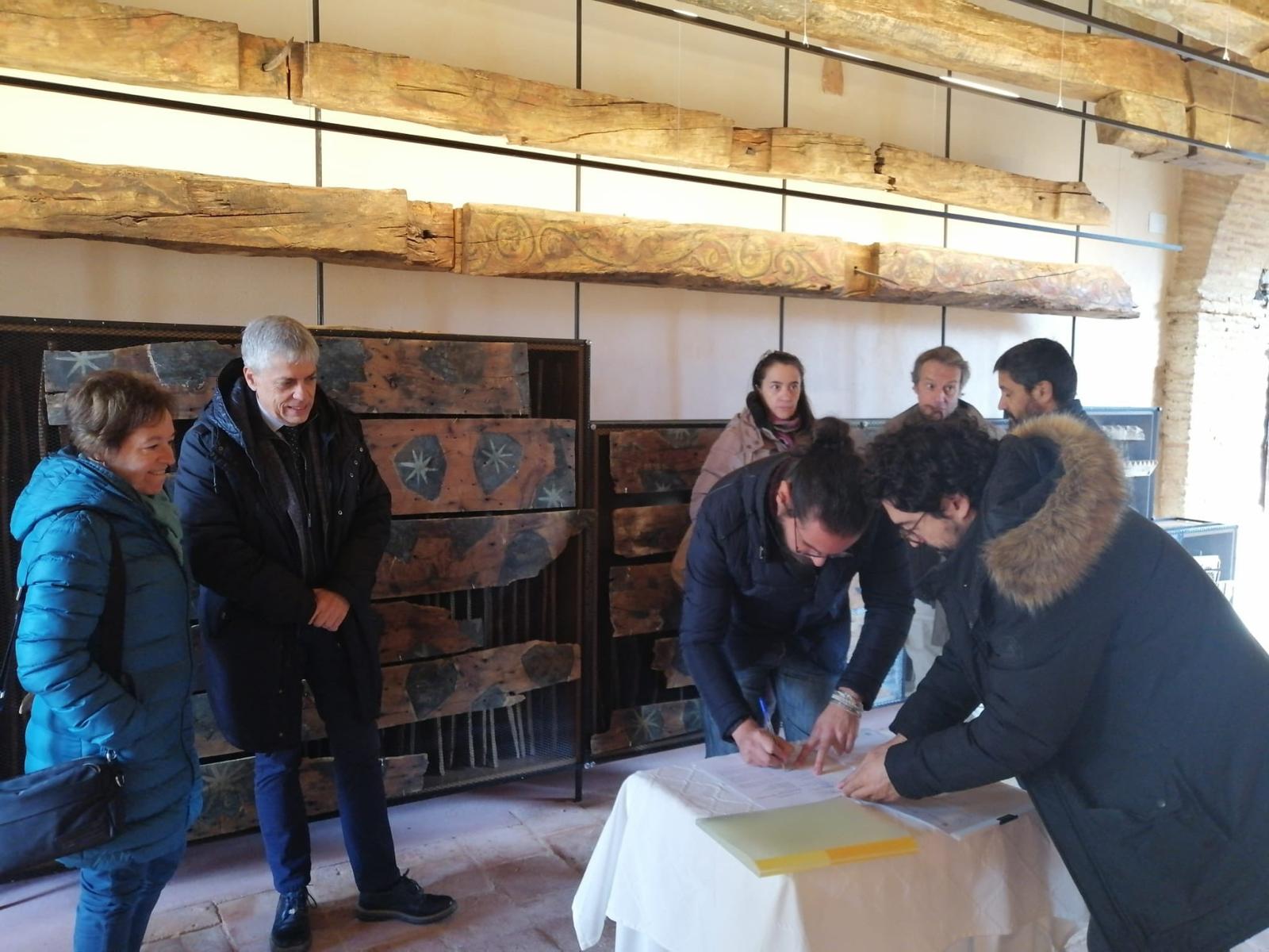 Adjudicación de las obras en el Centro de Interpretación del Artesonado de Vallecillo (León)