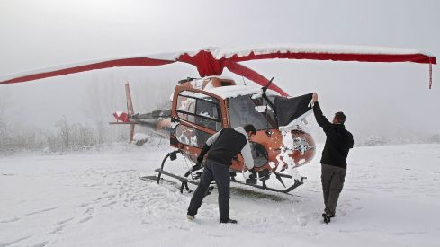 Así amaneció la Montaña Central tras el paso de la borrasca Garoé | Peio García / ICAL