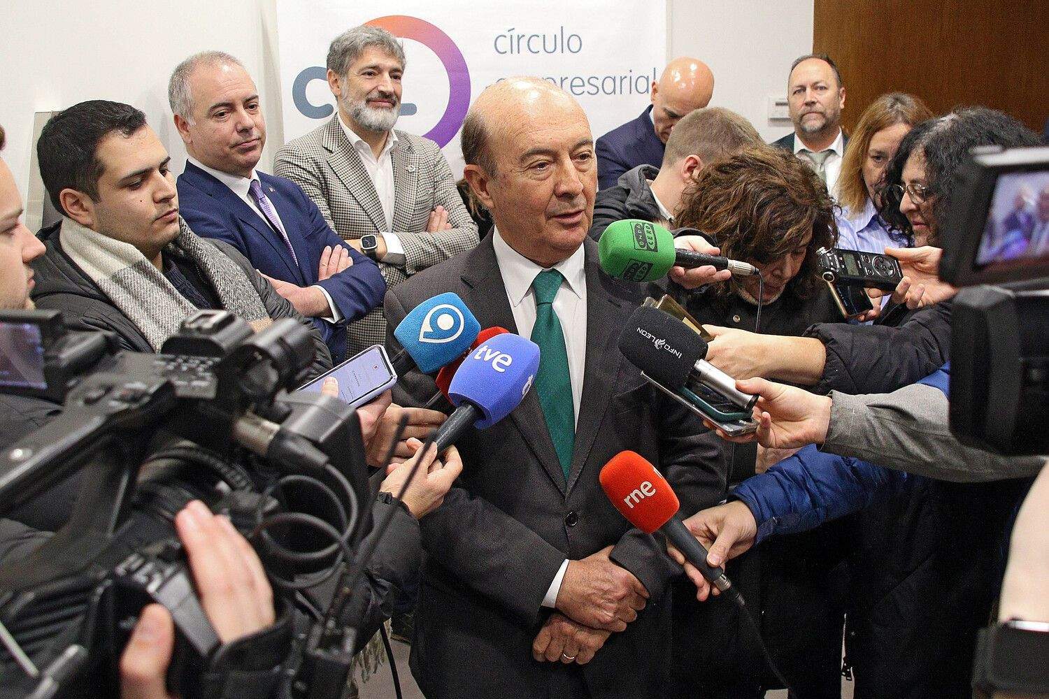 Miguel Uraburu en la presentación de la Encuesta Empresarial Círculo 2024 | Peio García / ICAL Miguel Uraburu en la presentación de la Encuesta Empresarial Círculo 2024 | Peio García / ICAL