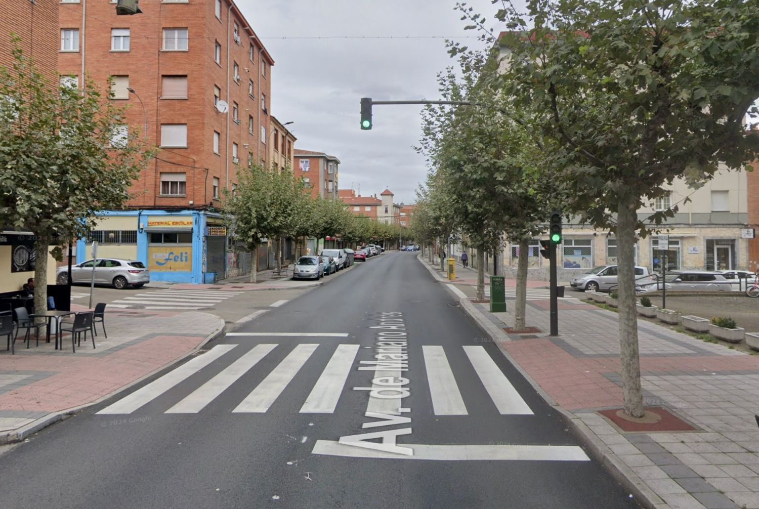 Avenida Mariano Andrés a la altura en la que sucedió el atropello