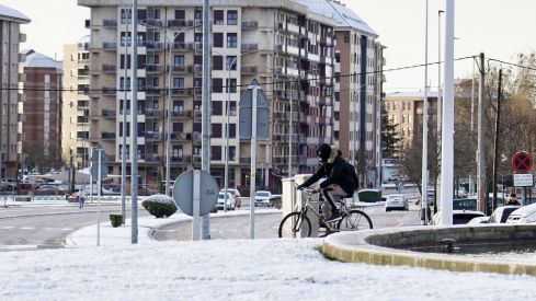 La borrasca Herminia viste León de blanco | Campillo (ICAL)