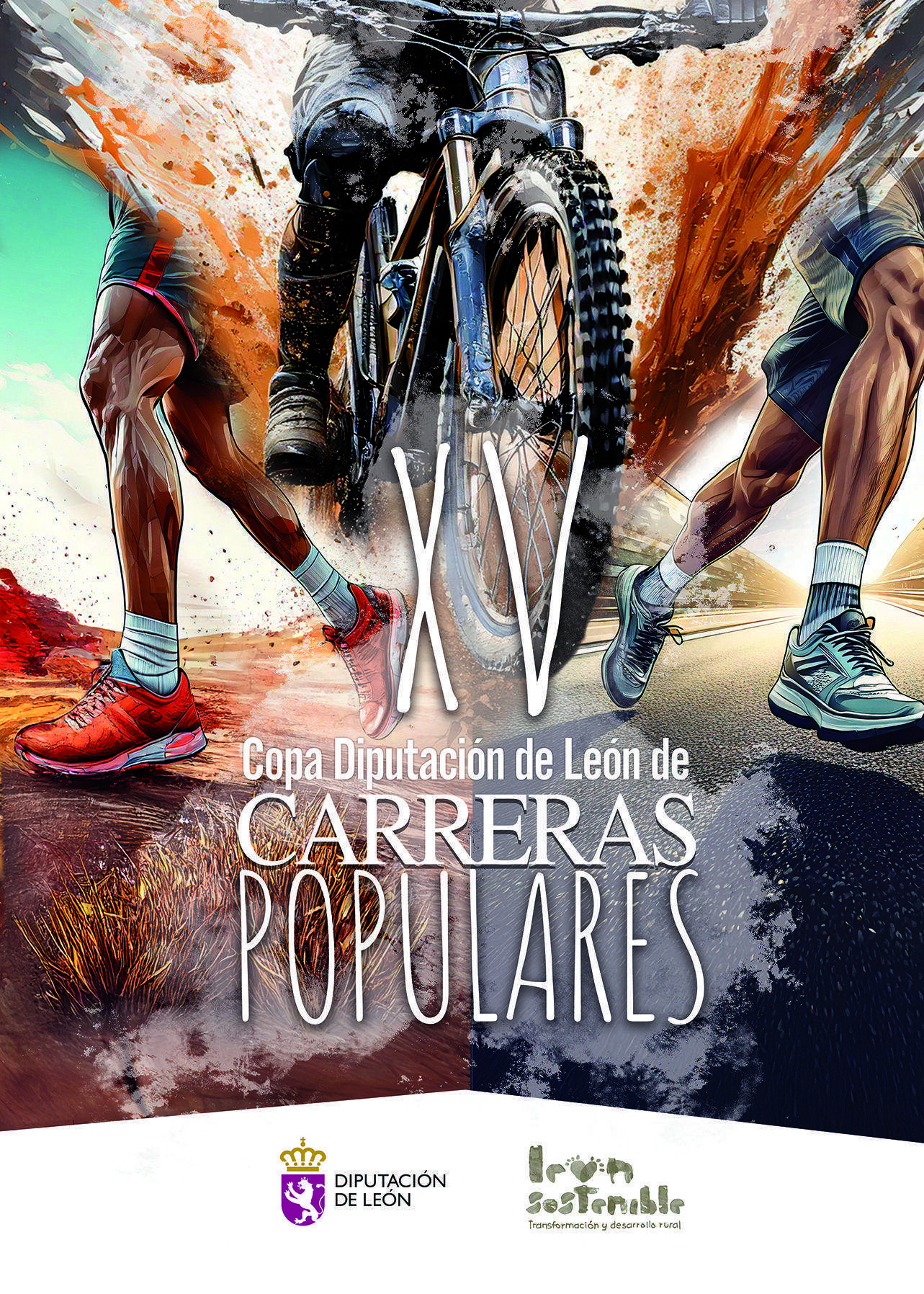 Cartel de la Copa Diputación de carreras populares de la Diputación de León Cartel de la Copa Diputación de carreras populares de la Diputación de León