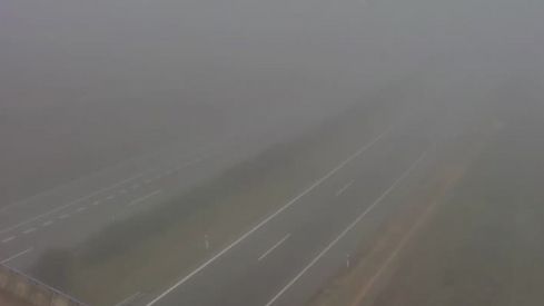 Estado de la A-6 a su paso por Cebrones del Río (León)