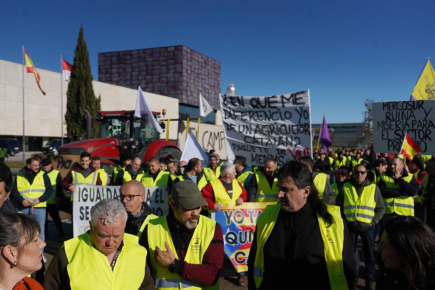 Imagen de archivo de una movilización de agricultores y ganaderos | Miriam Chacón / ICAL