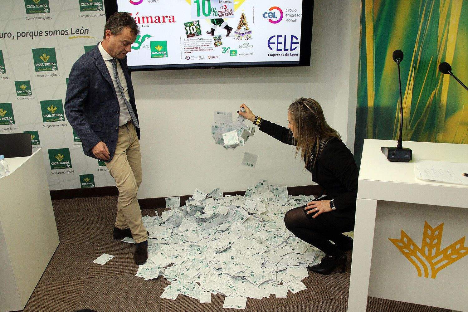 Sorteo de una de las campañas de Caja Rural León | Peio García / ICAL 