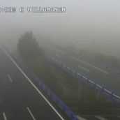Estado de la A-66 a su paso por Villamañan (León)