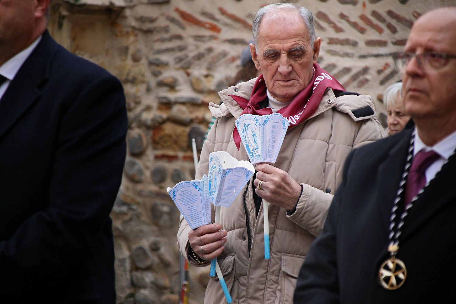 Procesión de antorchas de la Hospitalidad de Nuestra Señora de Lourdes en León | Peio García / ICAL