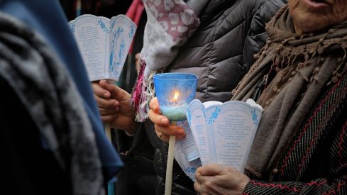  Procesión de antorchas de la Hospitalidad de Nuestra Señora de Lourdes en León | Peio García / ICAL
