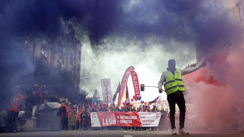 Manifestación 16F en León