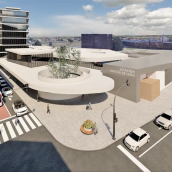 Infografía del proyecto para la integración de la estación de tren que presentó José Antonio Diez en la campaña electoral de 2023 Infografía del proyecto para la integración de la estación de tren que presentó José Antonio Diez en la campaña electoral de 2023