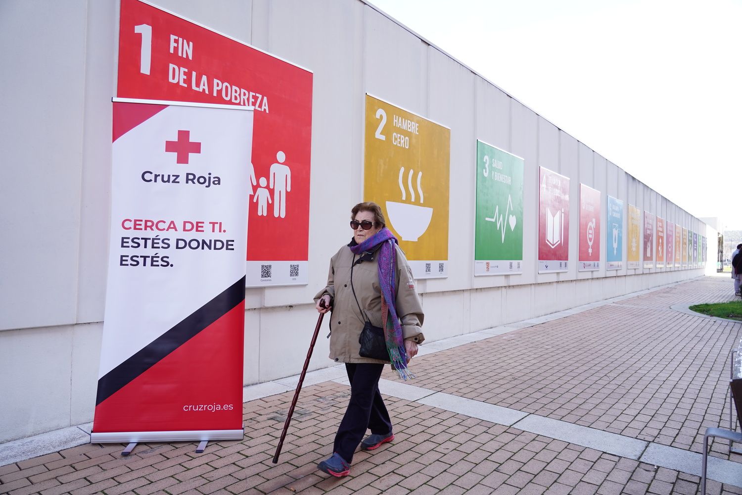 Cruz Roja en León inaugura el mural ‘Objetivo del milenio’ sobre los Objetivos de Desarrollo Sostenible | Campillo / ICAL