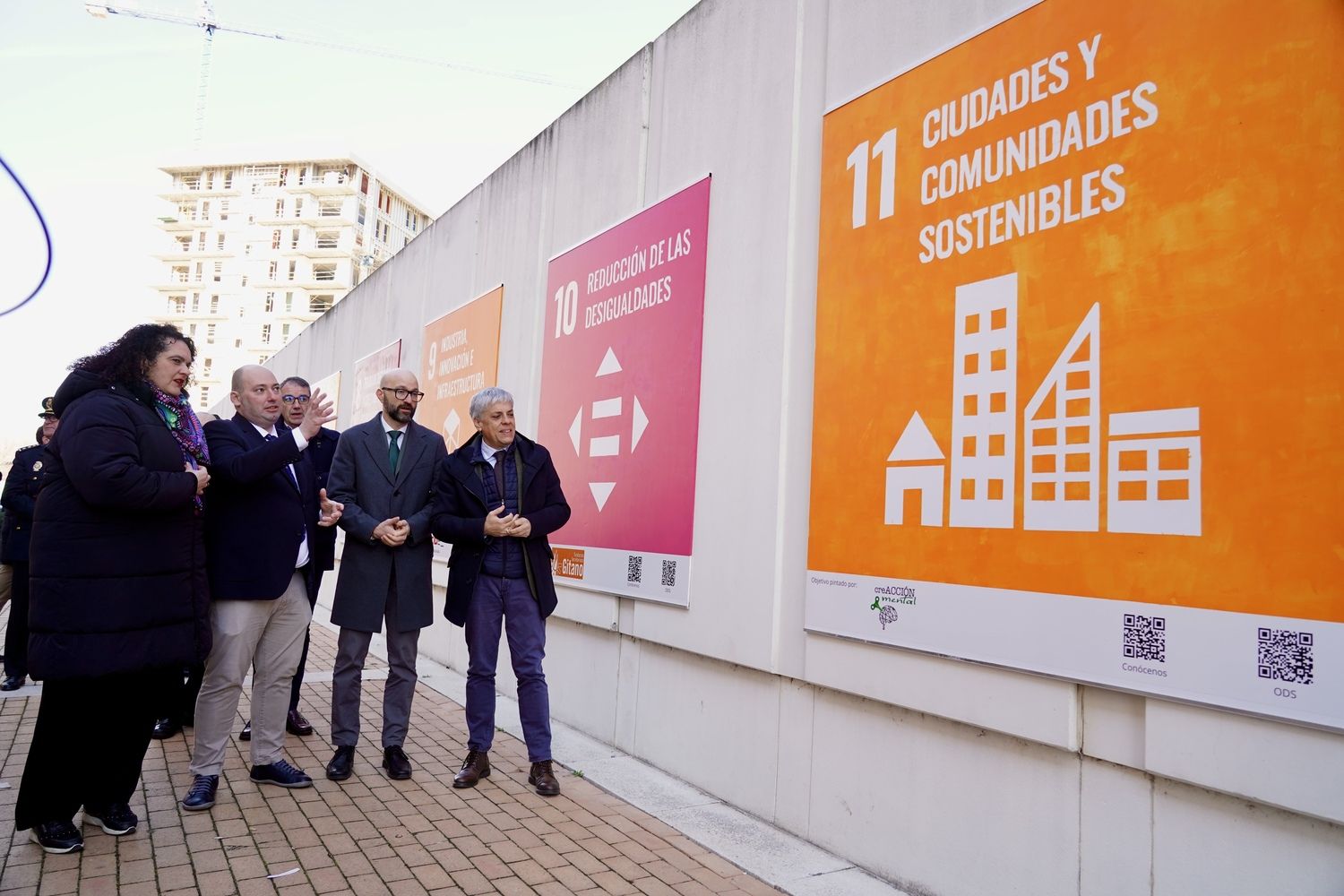 Cruz Roja en León inaugura el mural ‘Objetivo del milenio’ sobre los Objetivos de Desarrollo Sostenible | Campillo / ICAL