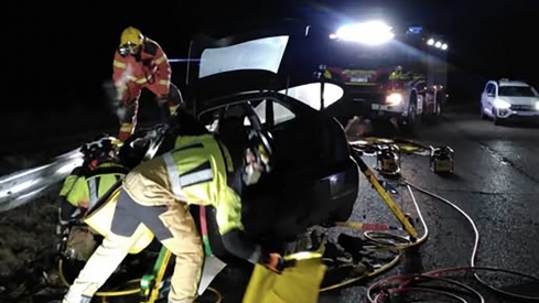  Un fallecido en un accidente de tráfico en la N-622 en Santa María del Páramo (León)