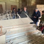 Finaliza la limpieza de la sacristía del Monasterio de Santa María de Sandoval tras una inversión de 17.000 euros