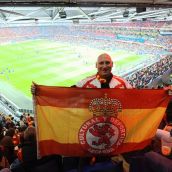 La afición culturalista animó a España en la ida de cuartos de final ante Países Bajos 