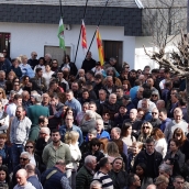Funeral de los mineros fallecidos en Villablino | Foto: Campillo, ICAL