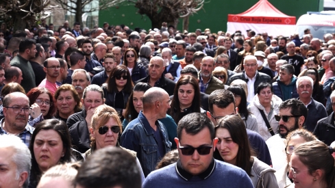 Funeral de los mineros fallecidos en Villablino | Foto: Campillo, ICAL