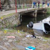 Trasladada al Hospital de León después de caer con su coche al río Turienzo en Val de San Lorenzo (León)