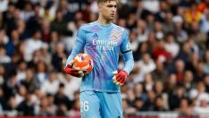 El portero leonés Fran González vive su debut con el Real Madrid en una amarga derrota | Real Madrid