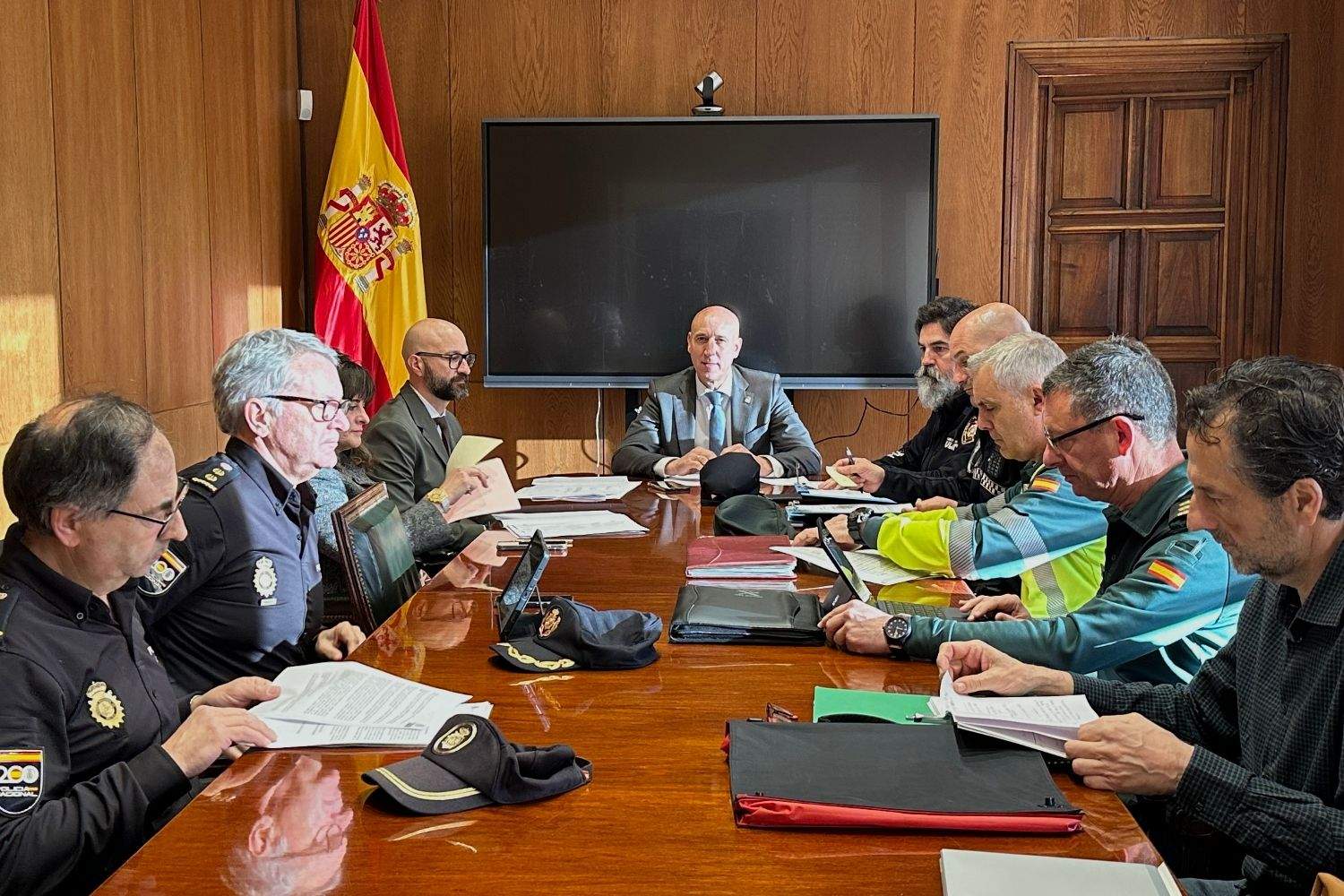 Junta Local de Seguridad celebrada este martes en el Ayuntamiento de León