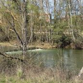 Rescatan a una mujer que se arrojó al río Bernesga en León para rescatar a su perro 
